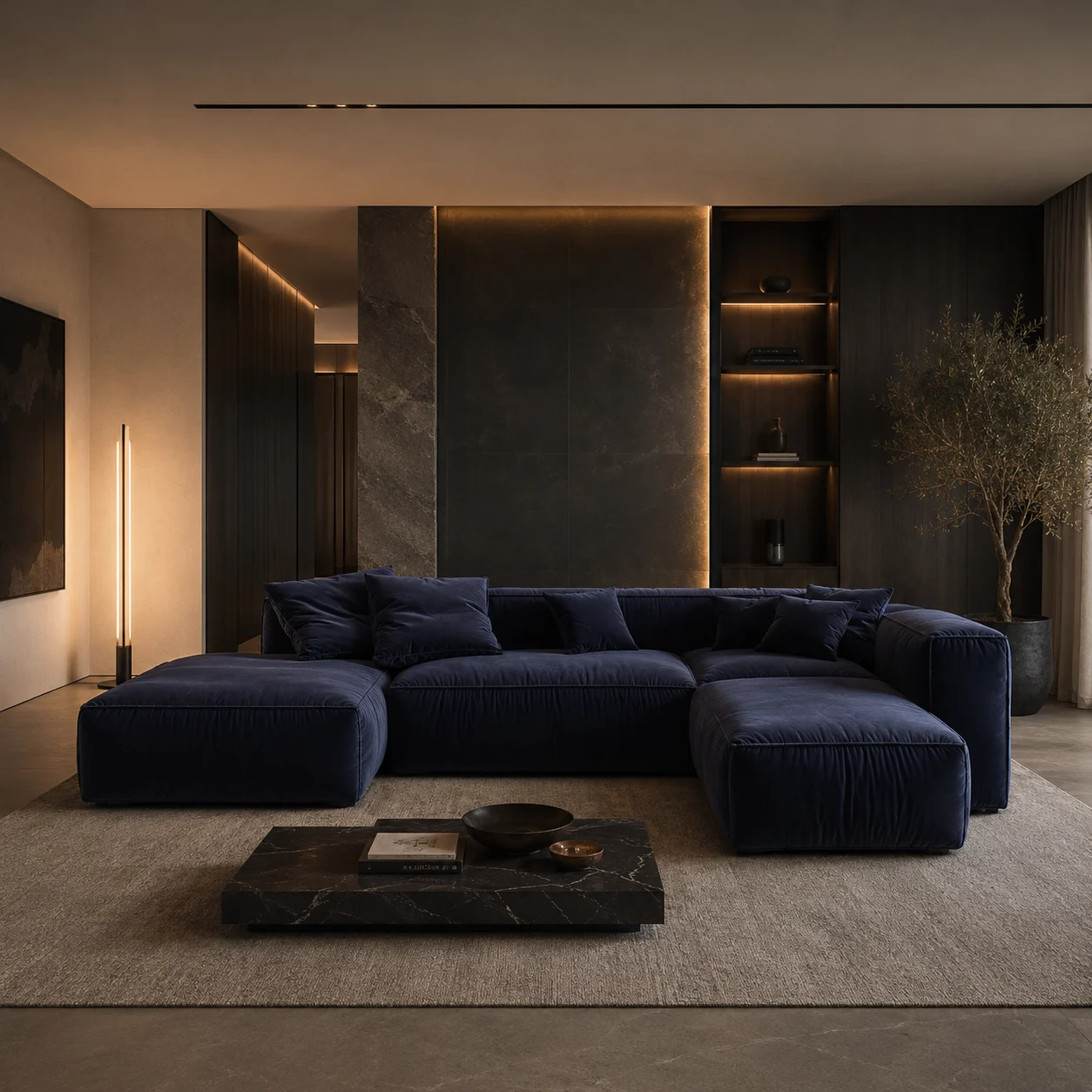 Lifestyle photograph of the Milano sofa